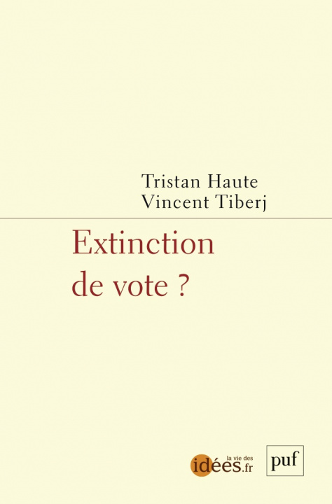 Knjiga Extinction de vote ? 