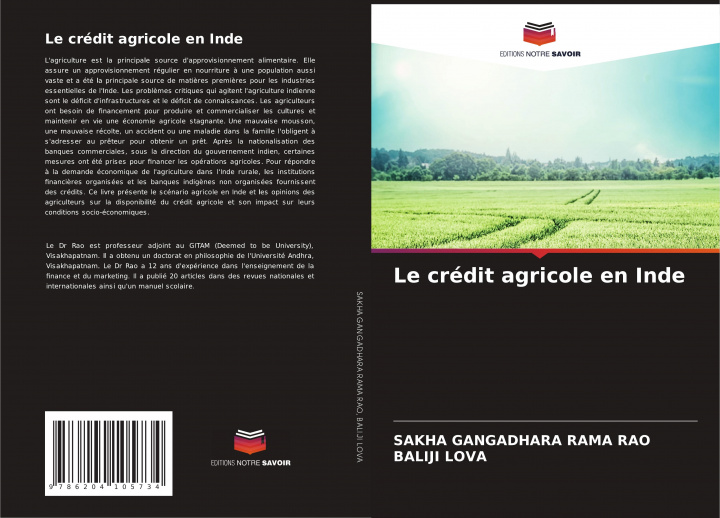Kniha credit agricole en Inde Baliji Lova