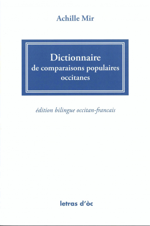 Kniha Dictionnaire de comparaisons populaires occitanes Mir