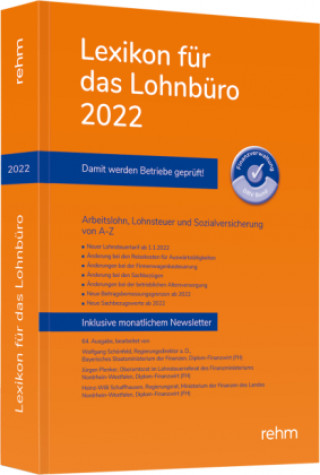 Carte Lexikon für das Lohnbüro 2022 Jürgen Plenker