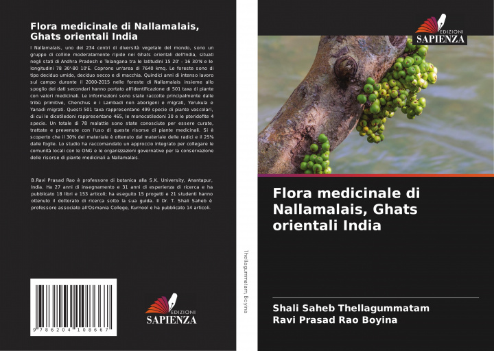 Kniha Flora medicinale di Nallamalais, Ghats orientali India Ravi Prasad Rao Boyina