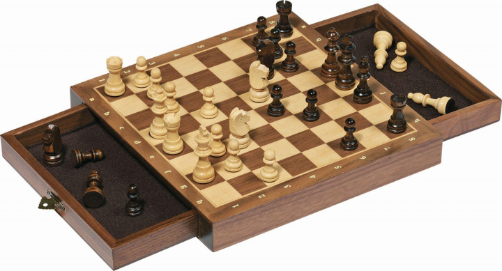 Játék Magnetisches Schachspiel mit Schubladen 