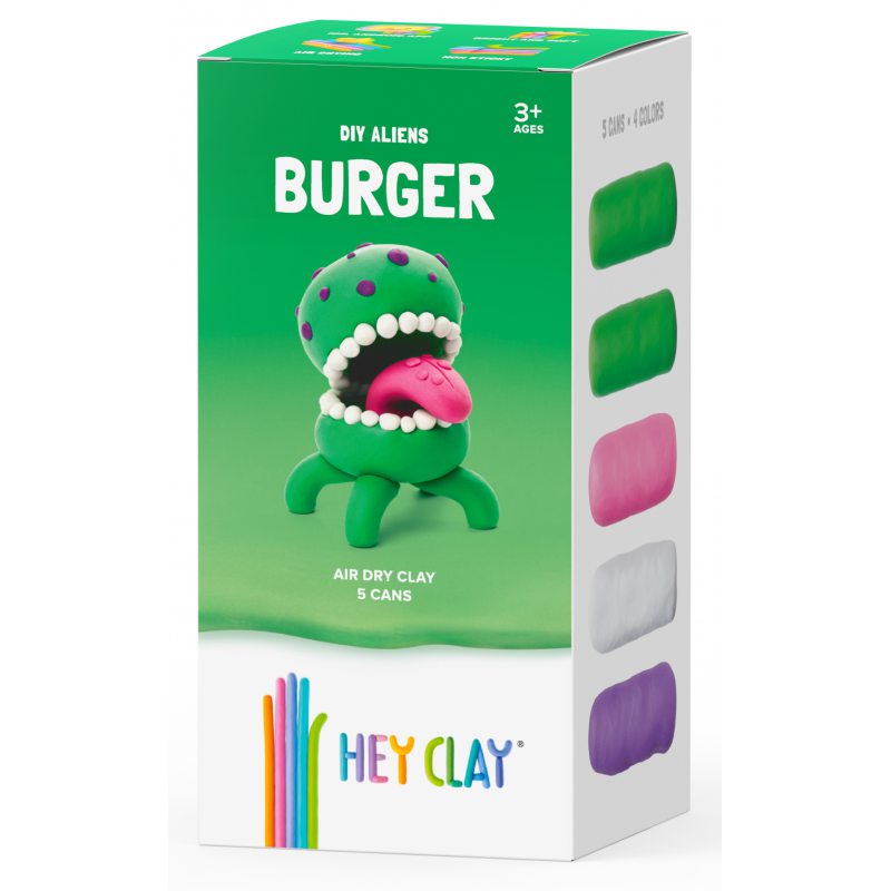 Játék Masa plastyczna Hey Clay Burger HCLMA002PCS 