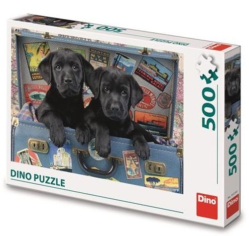 Game/Toy Puzzle 500 Štěňata v kufru 