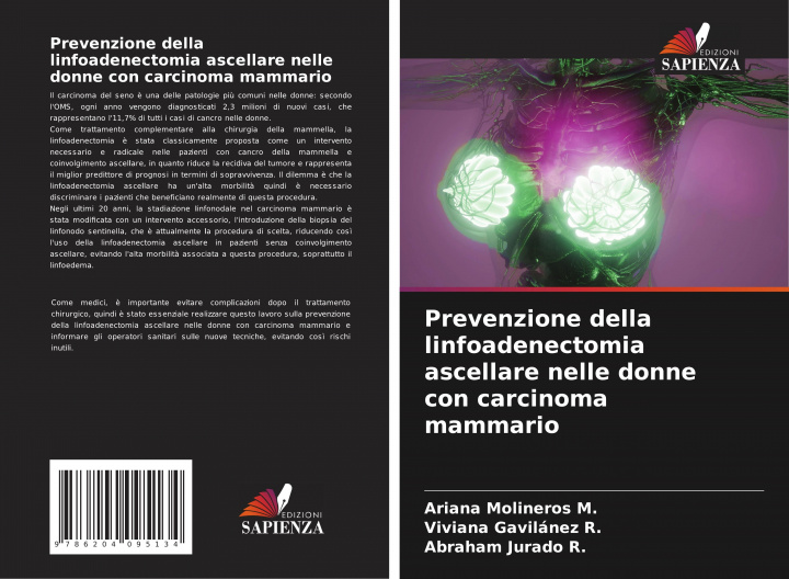Kniha Prevenzione della linfoadenectomia ascellare nelle donne con carcinoma mammario Viviana Gavilánez R.