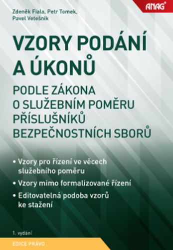 Könyv Vzory podání a úkonů Zdeněk Fiala