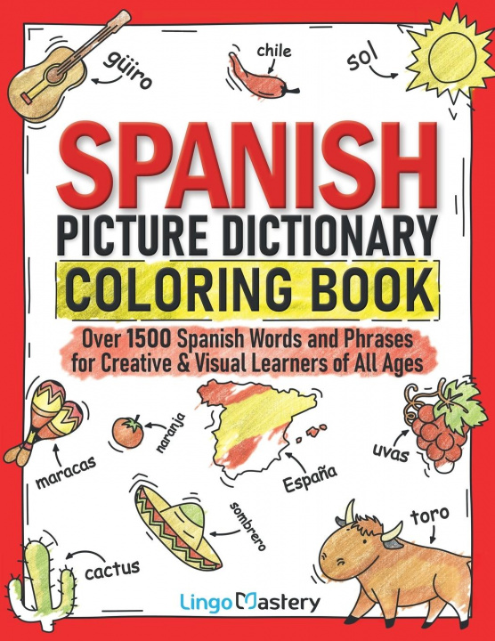 Kniha Spanish Picture Dictionary Coloring Book 