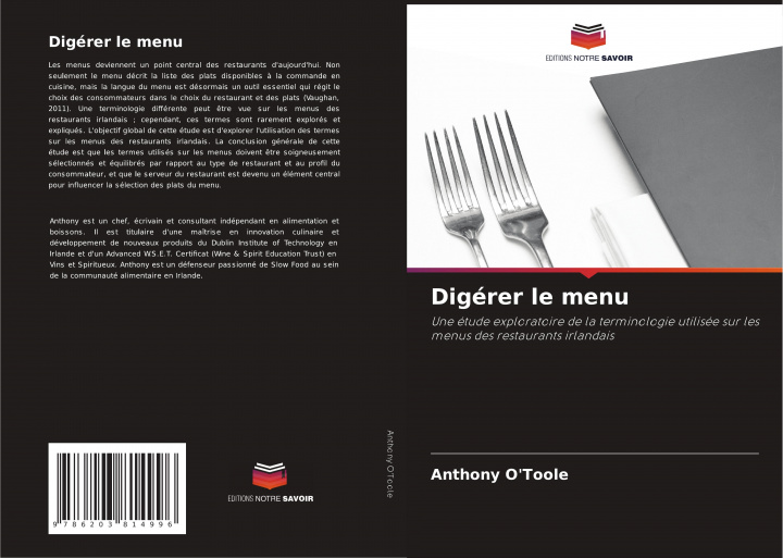 Knjiga Digerer le menu Anthony O'Toole
