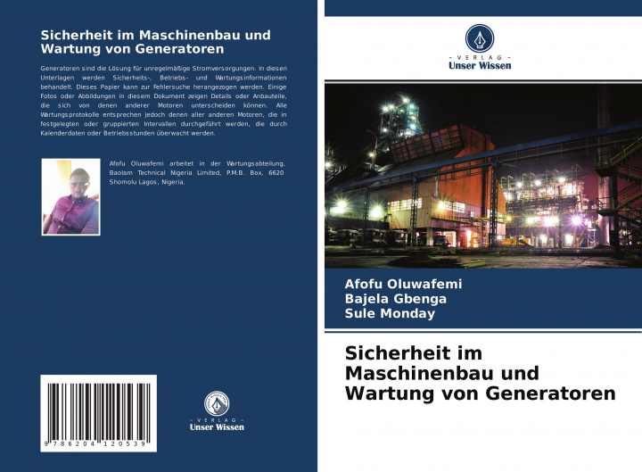 Könyv Sicherheit im Maschinenbau und Wartung von Generatoren Bajela Gbenga