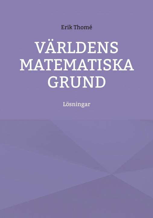 Kniha Varldens matematiska grund 