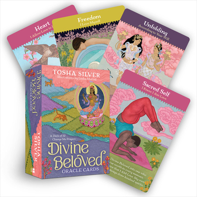 Materiale tipărite Divine Beloved Oracle Cards Tosha Silver