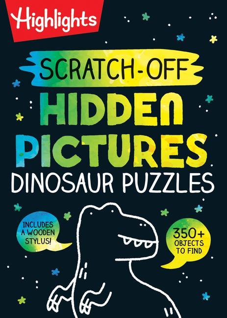 Książka Scratch-Off Hidden Pictures Dinosaur Puzzles 