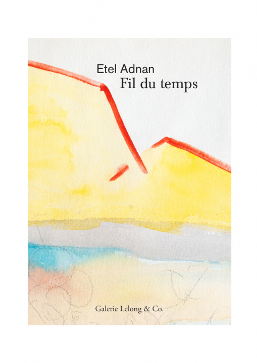 Buch Fil du temps Etel Adnan