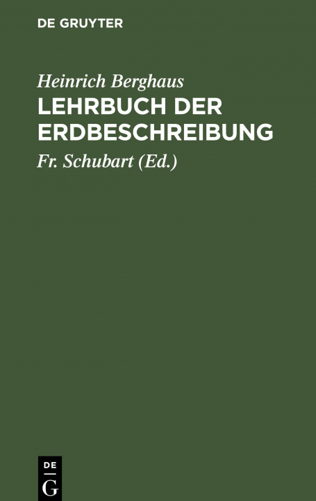 Kniha Lehrbuch der Erdbeschreibung 