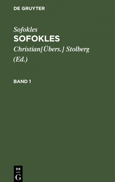 Kniha Sofokles 
