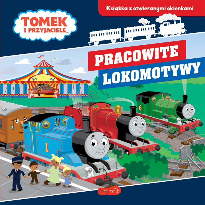 Book Pracowite lokomotywy. Tomek i przyjaciele. Książka z otwieranymi okienkami Laura Green