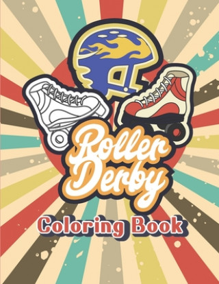 Book Roller Derby Blades Skates for Women and Kids Coloring Activity Book Quinnlyn & Co