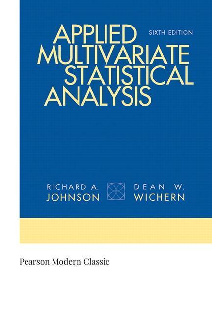 Knjiga Applied Multivariate Statistical Analysis (Classic Version) Richard A. Johnson