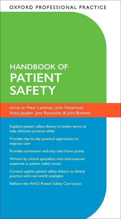 Kniha Oxford Professional Practice: Handbook of Patient Safety 