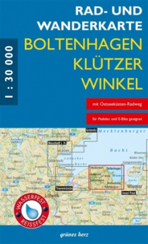 Prasa Rad- und Wanderkarte Boltenhagen, Klützer Winkel 1:30 000 