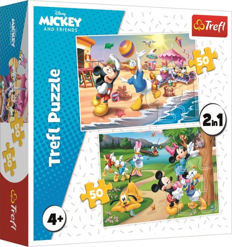 Joc / Jucărie Mickey Mouse a jeho přátelé 2x50 dílků 