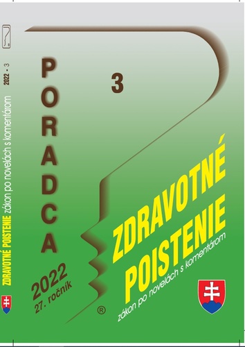 Kniha Poradca 3/2022 – Zákon o zdrav. poistení - zákon po novel. s komentárom 