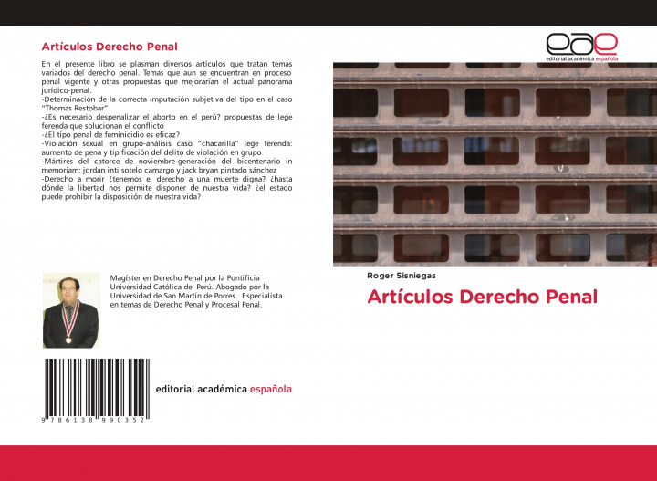 Knjiga Artículos Derecho Penal 