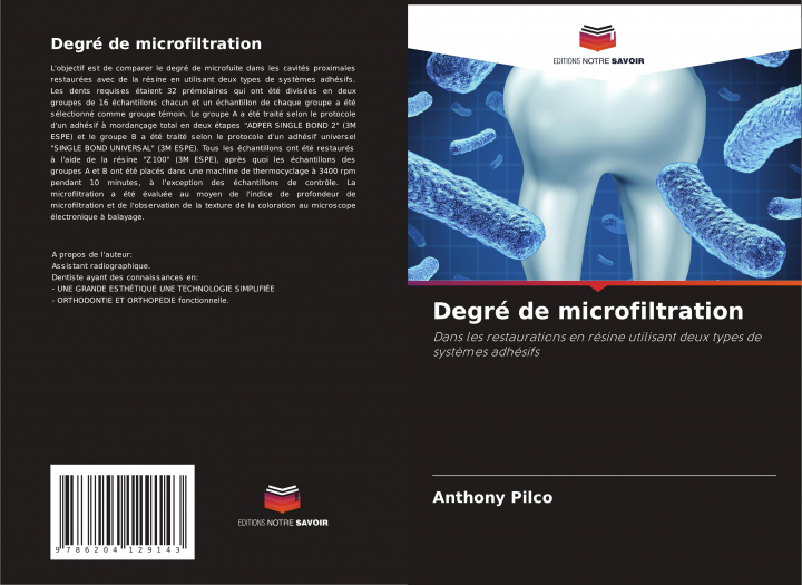 Knjiga Degre de microfiltration Anthony Pilco