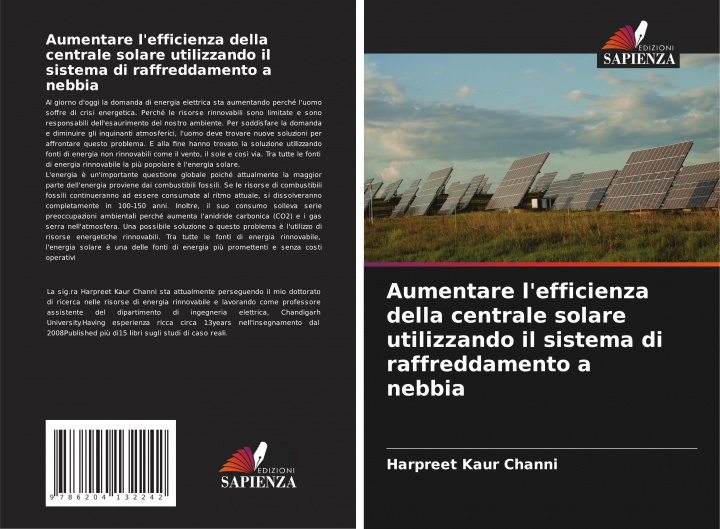 Kniha Aumentare l'efficienza della centrale solare utilizzando il sistema di raffreddamento a nebbia 