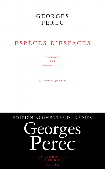 Carte Espèces d'espaces ((édition augmentée d'inédits)) Georges Perec