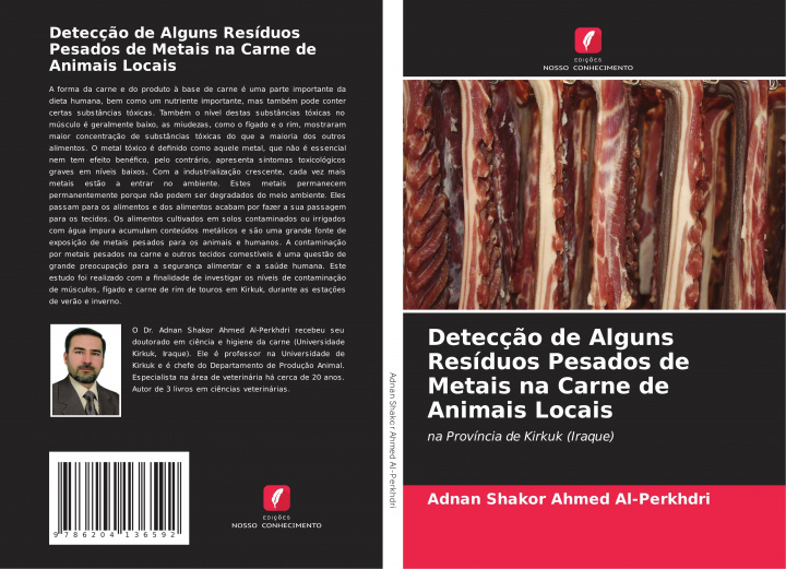 Kniha Deteccao de Alguns Residuos Pesados de Metais na Carne de Animais Locais 