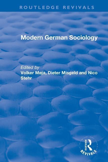 Kniha Modern German Sociology 