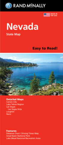 Tiskovina Rand McNally Easy to Read Folded Map: Nevada State Map 