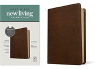 Книга NLT Compact Bible, Filament Enabled Edition (Red Letter, Leatherlike, Rustic Brown) 