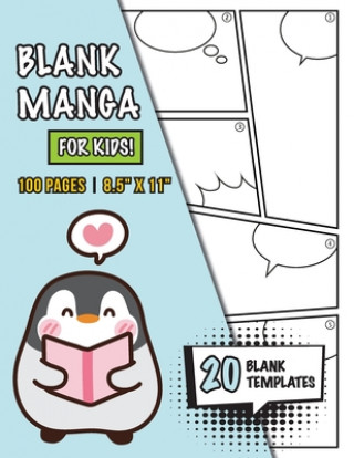 Book Blank Manga for Kids (Ages 4-8, 8-12) Engage Books