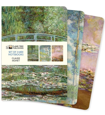 Calendar / Agendă Claude Monet Set of 3 Midi Notebooks 