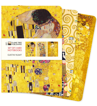 Kalendář/Diář Gustav Klimt Set of 3 Midi Notebooks 