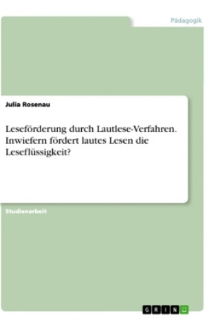 Carte Leseförderung durch Lautlese-Verfahren. Inwiefern fördert lautes Lesen die Leseflüssigkeit? 