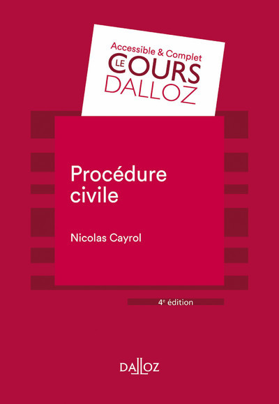 Könyv Procédure civile. 4e éd. Nicolas Cayrol