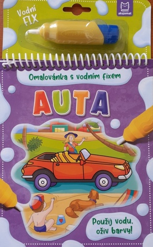 Papírszerek Auta - Omalovánka s vodním fixem Barbara Wierzchowska