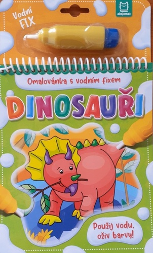 Papírenské zboží Dinosauři Omalovánka s vodním fixem Barbara Wierzchowska