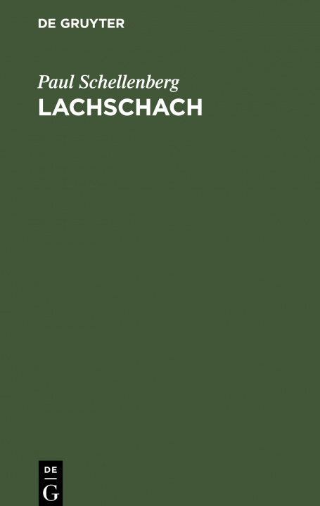 Knjiga Lachschach Paul Schellenberg