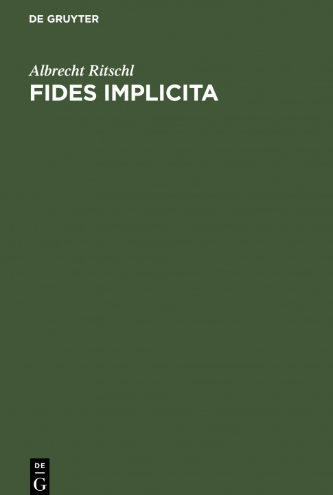 Kniha Fides implicita 