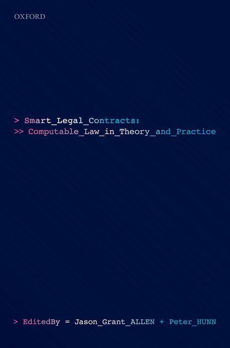 Kniha Smart Legal Contracts 