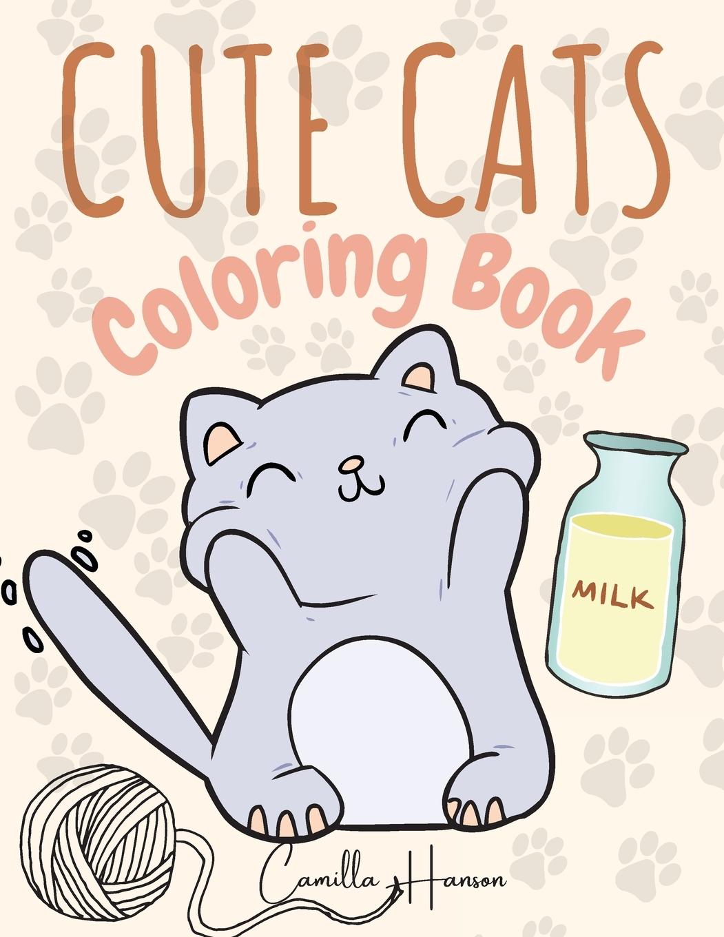 Kniha Cute Cats Coloring Book 