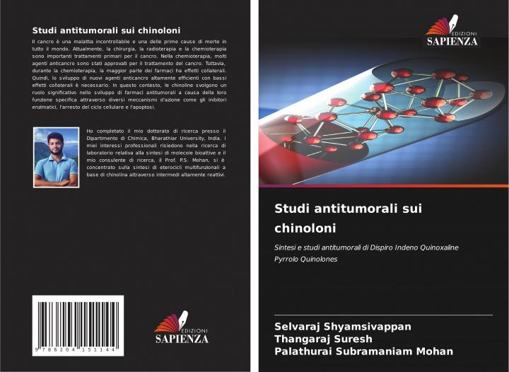 Könyv Studi antitumorali sui chinoloni Thangaraj Suresh