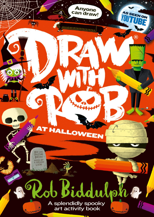 Kniha Draw With Rob at Halloween Rob Biddulph