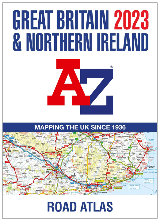 Könyv Great Britain A-Z Road Atlas 2023 (A3 Paperback) A-Z maps