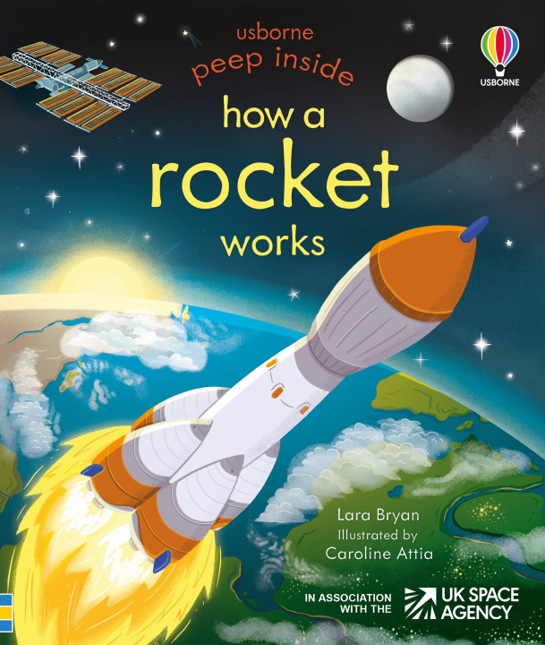 Książka Peep Inside How a Rocket Works Lara Bryan
