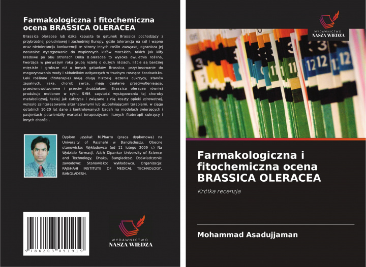 Boek Farmakologiczna i fitochemiczna ocena BRASSICA OLERACEA Mohammad Asadujjaman